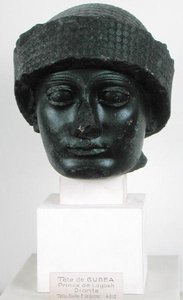 Head of Gudea, Prince of Lagesh, from Telloh (ancient Girsu) Neo-Sumerian, c.2150 BC